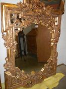 A superb quality gilt framed mirror, COLLECT ONLY.
