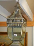 A good quality hanging hall lantern, COLLECT ONLY.