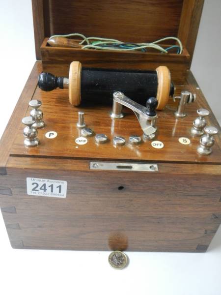 An Edwardian electro shock therapy machine, made and patented by Cohen. - Image 2 of 4