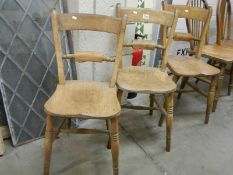 Three old kitchen chairs. COLLECT ONLY.