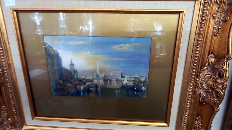 Three framed and glazed J M W Turner prints, COLLECT ONLY. - Image 2 of 5