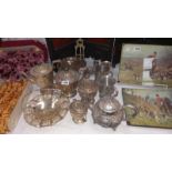 A quantity of silver plate including tea and coffee pots etc