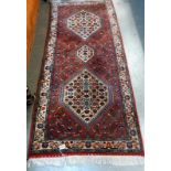 An Indian/Persian runner rug, 72cm x 172cm approximately, COLLECT ONLY