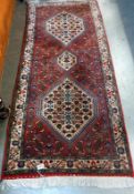 An Indian/Persian runner rug, 72cm x 172cm approximately, COLLECT ONLY