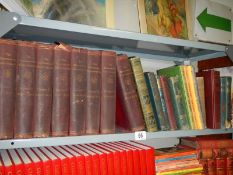 A quantity of books including Harmsworth Encyclopaedia.