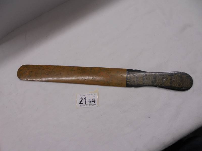 An 1892 Eastern Telegraph Company Limited date letter opener.