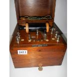 An Edwardian electro shock therapy machine, made and patented by Cohen.