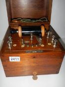 An Edwardian electro shock therapy machine, made and patented by Cohen.