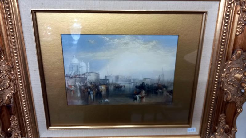 Three framed and glazed J M W Turner prints, COLLECT ONLY. - Image 5 of 5