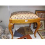 A 1930's piano/dressing table stool