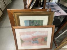 A quantity of pictures including watercolour