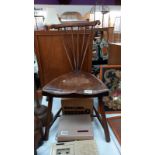 A Victorian stick back chair, COLLECT ONLY