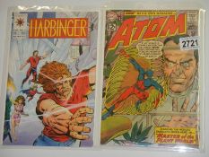 Two DC comics - The Atom No.1 (VF) and Harbinger No. 2.