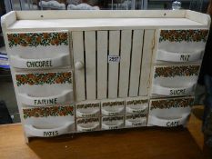 A set of French spice drawers, COLLECT ONLY.