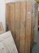 Two large pine doors, COLLECT ONLY.