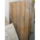 Two large pine doors, COLLECT ONLY.