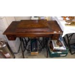 A vintage Jones treadle sewing machine, COLLECT ONLY