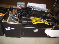 A large lot of Scalextric including cars (2 boxes) COLLECT ONLY