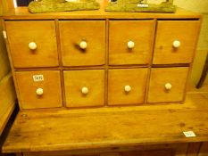 An eight drawer pine chest, COLLECT ONLY.