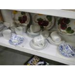 A shelf of assorted tea ware, COLLECT ONLY.