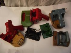 An early vintage pressed steel hole punches and part case ones
