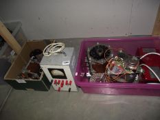 2 boxes of power supplies and variacs COLLECT ONLY