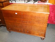 An early oak mule chest, COLLECT ONLY.