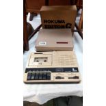 A Vintage Acorn computer cassette player & boxed Rokuwa editor G