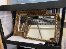 Two nie gilt framed mirrors