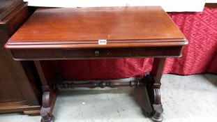 A Victorian hall table with centre drawer, COLLECT ONLY.