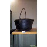 A vintage cast iron cauldron jam pan COLLECT ONLY