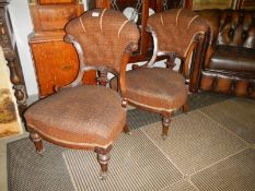 A good pair of Victorian bedroom chairs. COLLECT ONLY.