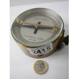 A differential horizontal brass cases galvanometer manufactured by GPO at Telegraph works,
