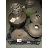 A quantity of oil lamps in various condition, COLLECT ONLY