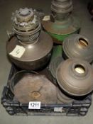 A quantity of oil lamps in various condition, COLLECT ONLY