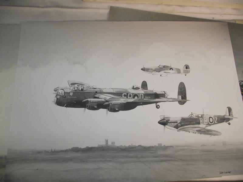 4 fabulous aircraft prints by John Larder - Image 3 of 4