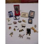 A good lot of animal and other brooches.