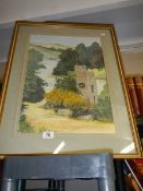 A framed and glazed rural scene, COLLECT ONLY.