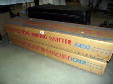 A boxed Toyota K450 ribbing knitter and a K747 knitting machine COLLECT ONLY