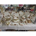 Approximately 70 pieces of Royal Albert Old Country Roses, all first quality, COLLECT ONLY.