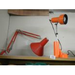 Two desk lamps.