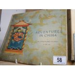 An early 20th century copy of 'Adventures in China' including coloured plates.