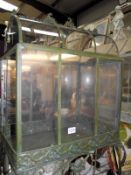 A vintage style metal terrarium 66cm x 48cm x height 130cm COLLECT ONLY