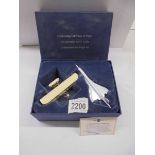 A boxed Co-operative Dairy Trade 100 years of Flight commemorative set.