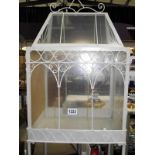 A vintage style metal terrarium 41cm x 31cm x height 120cm COLLECT ONLY