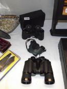 Binoculars, Nikon 10 x21, Mark Scheffel 20 x50, Telepro 5735