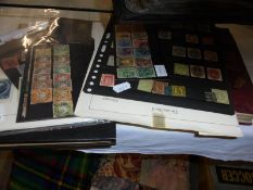 Two albums of stamps and other stamps.