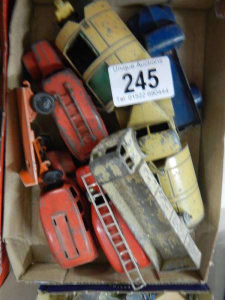 A quantity of play worn die cast models.