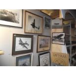 A quantity of RAF related prints, pictures etc COLLECT ONLY