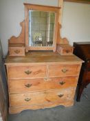 An old pine dressing table, COLLECT ONLY.
